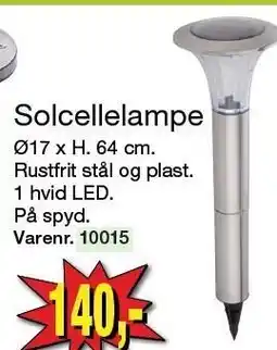 Harald Nyborg Solcellelampe tilbud