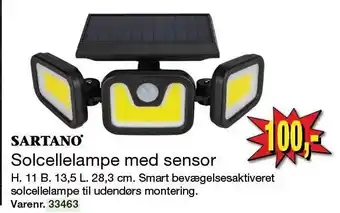 Harald Nyborg Solcellelampe med sensor tilbud