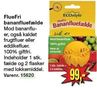 Harald Nyborg FlueFri bananfluefælde tilbud