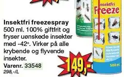 Harald Nyborg Insektfri freezespray tilbud