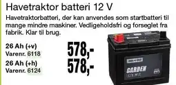 Harald Nyborg Havetraktor batteri 12 V tilbud