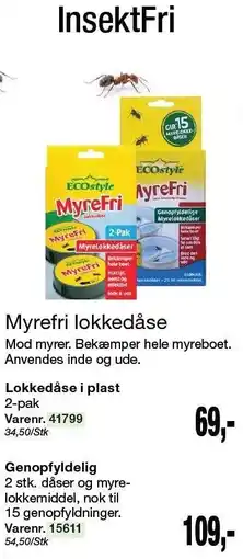 Harald Nyborg Myrefri lokkedåse tilbud