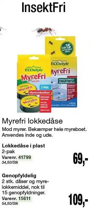 Harald Nyborg Myrefri lokkedåse tilbud