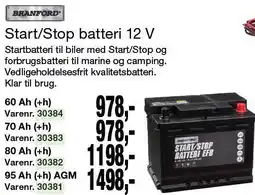 Harald Nyborg Start/Stop batteri 12 V tilbud