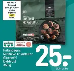 REMA 1000 Frilandsgris Rustikke frikadeller Glutenfri tilbud