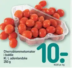 REMA 1000 Cherryblommetomater i bakke tilbud