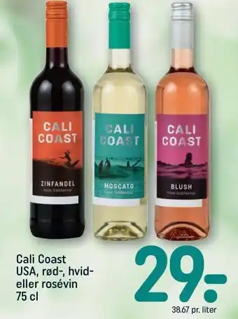 REMA 1000 Cali Coast USA, rød-, hvid- eller rosévin tilbud