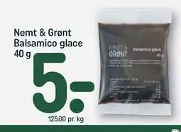 REMA 1000 Nemt & Grønt Balsamico glace tilbud