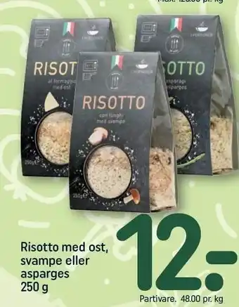 REMA 1000 Risotto med ost, svampe eller asparges tilbud