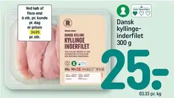 REMA 1000 Dansk kyllingeinderfilet tilbud