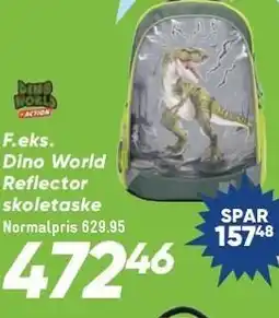 Bilka Dino World Reflector skoletaske tilbud