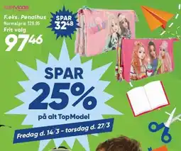 Bilka SPAR 25% på alt TopModel tilbud