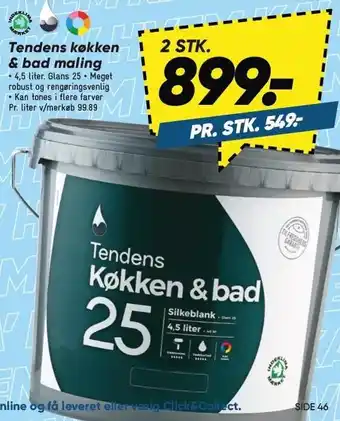 Bilka Tendens køkken & bad maling tilbud