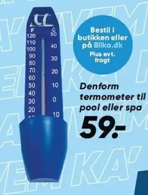 Bilka Denform termometer til pool eller spa tilbud