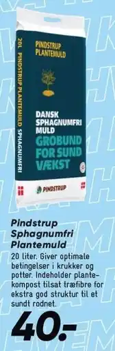 Bilka Pindstrup Sphagnumfri Plantemuld tilbud