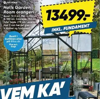 Bilka Halls Garden Room orangeri tilbud