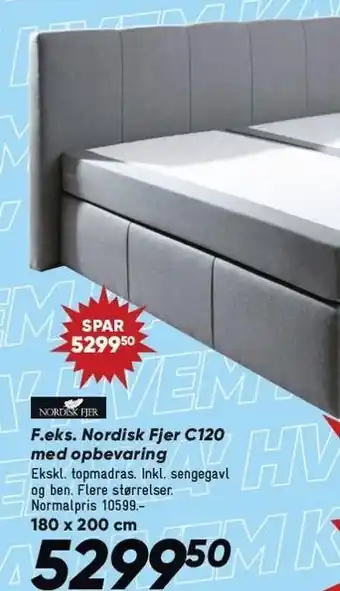 Bilka Nordisk Fjer C120 med opbevaring tilbud