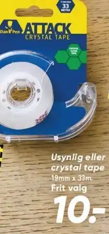 Bilka DANPEN Usynlig eller crystal tape tilbud