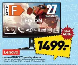 Bilka Lenovo R27QE 27'' gaming skærm tilbud