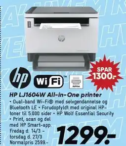 Bilka HP LJ1604W All-in-One printer tilbud