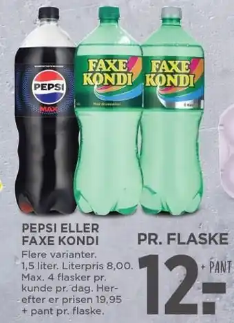 MENY PEPSI ELLER FAXE KONDI tilbud