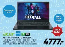 Bilka Acer 15,6'' Full HD Gaming PC tilbud