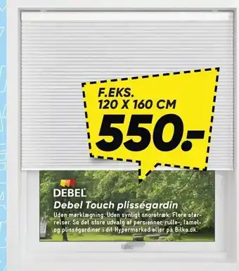 Bilka Debel Touch plisségardin tilbud