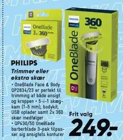 Bilka Philips Trimmer eller ekstra skær tilbud