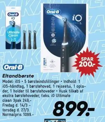 Bilka Oral-B Eltandbørste tilbud