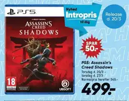 Bilka PS5: Assassin's Creed Shadows tilbud