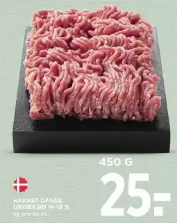 MENY HAKKET DANSK GRISEKØD 14-18% tilbud