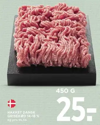 MENY HAKKET DANSK GRISEKØD 14-18% tilbud