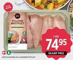 MENY Gestus Dansk Kyllingebrystfilet 1 kg tilbud