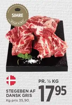 MENY STEGEBEN AF DANSK GRIS ½ kg tilbud