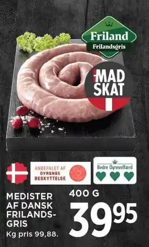 MENY MEDISTER AF DANSK FRILANDSGRIS 400 g tilbud