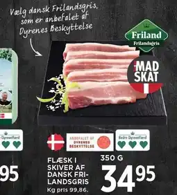 MENY FLÆSK I SKIVER AF DANSK FRILANDSGRIS 350 g tilbud