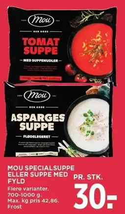 MENY MOU SPECIAL SUPPE ELLER SUPPE MED FYLD tilbud