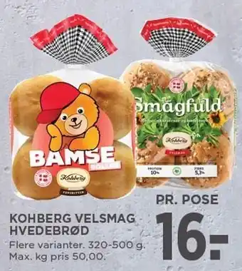 MENY KOHBERG VELSMAG HVEDEBRØD 320-500 g tilbud