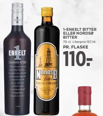 MENY 1-ENKELT BITTER ELLER NORDSØ BITTER tilbud