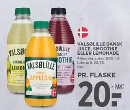 MENY VALSØLILLE DANSK JUICE, SMOOTHIE ELLER LEMONADE tilbud