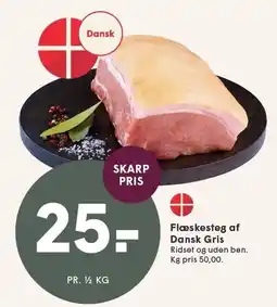 SPAR Flæskesteg af Dansk Gris tilbud