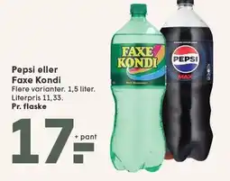 SPAR Pepsi eller Faxe Kondi tilbud