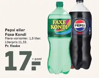 SPAR Pepsi eller Faxe Kondi tilbud