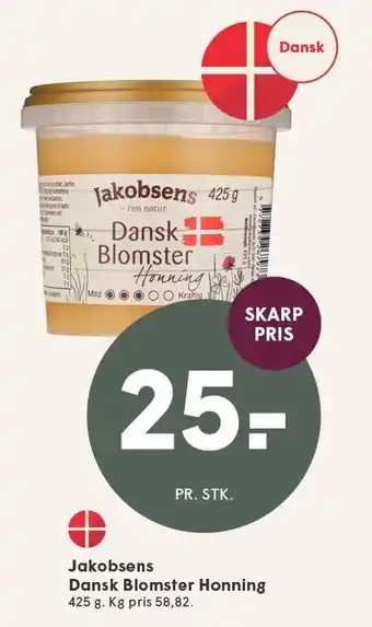 SPAR Jakobsens Dansk Blomster Honning tilbud