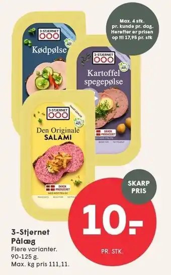 SPAR 3-Stjernet Pålæg tilbud