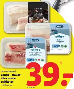 Lidl Lange-, kuller- eller mørksejfileter tilbud