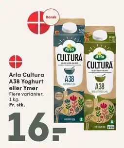 SPAR Arla Cultura A38 Yoghurt eller Ymer tilbud