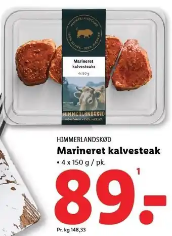 Lidl Marineret kalvesteak tilbud