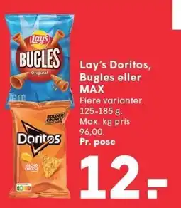 SPAR Lay's Doritos, Bugles eller MAX tilbud