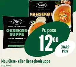 Min Købmand Mou Okse- eller Hønsekødsuppe tilbud